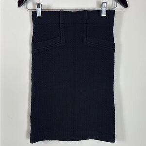 Ganni‎ Black Pencil Skirt Knee-Length Workwear Size XS